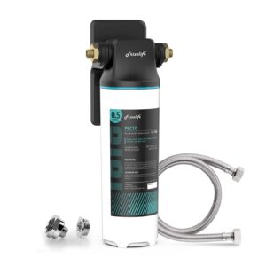frizzlife sw10 under sink water filter system, nsf/ansi 53&42 certified, reduces 99.99% lead, chlorine, bad taste & odor, direct connect water filter, 8k gallons high capacity, 0.5 micron, usa tech