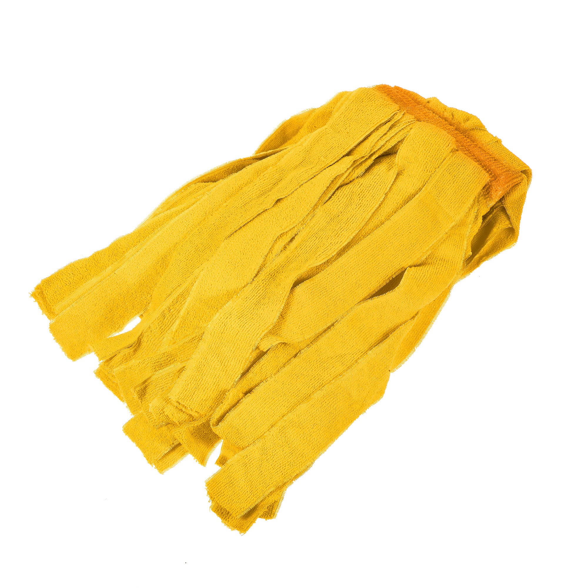 MECCANIXITY Commercial Mop Heads Replacement 35x16cm Polyester Fiber for Wet/Dry Mop Floor Cleaning Pads, Yellow