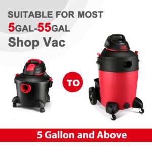 Shop-Vac 5926211 12 Gallon 6.0 Peak HP Wet/Dry Vacuum + 90585 Foam Sleeve Filter 5 Pack