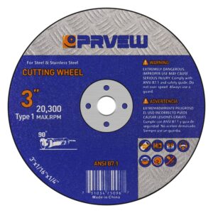 prvew 25-pack 6 inch cut off wheels,6"x0.045"x7/8"cutting wheels, angle grinder cutting disc general purpose cut-off wheel(6-inch)