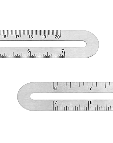 QWORK 9-Inch Stainless Steel T-Bevel Gauge Angle Finder, Metric and Inch Measurements, Sliding Angle Ruler Woodworking T Bevel Angle Finder with Locking Mechanism and Dual Scales