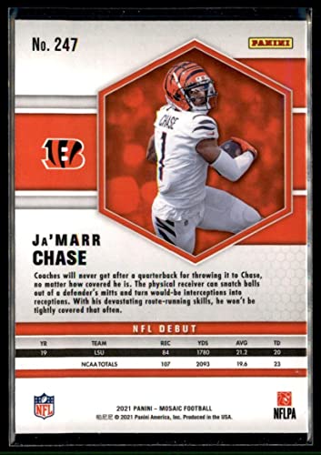 2021 Panini Mosaic #247 NFL Debut Ja'Marr Chase RC