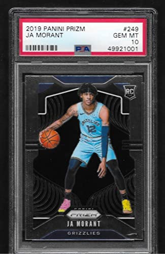 PSA 10 JA MORANT ROOKIE CARD PANINI PRIZM #249 GRADED PSA 10 GEM MINT NBA SUPERSTAR PLAYER