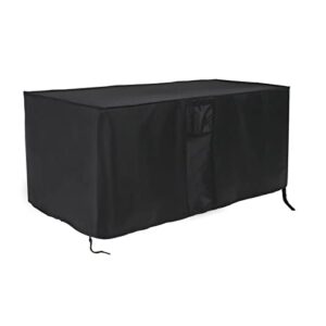 jungda outdoor storage box cover for keter xxl 230 gallon plastic deck storage container box,waterproof patio storage box cover - 58 x 33 x 34 inch