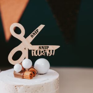 Funny Vasectomy Wooden Cake Topper, Snip Snip Hooray Cake Topper Vasectomy Party For Him