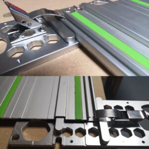 DDWT 260mm Right Angle Circular Saw Guide Rail Angle Stop Track Saw Square Accessories Compatible with Festool and Makita Guide Rail