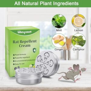 4 Pack Rodent Repellent for Car Engines, Peppermint Oil to Repel Mice and Rats, Mouse Repellent Keep Rodents Out of Car Rat Repellent for House Mice Repellent Outdoor