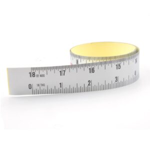 Edtape Workbench Ruler,Adhesive Backed Tape Measure,Waterproof Measuring Sticker,Sticky Measuring Tape,36 Inches Length, 1.02 Inches Width Center Finder Ruler Imperial Ruler, 36inches