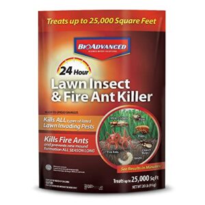 bioadvanced 24 hour lawn insect & fire ant killer, granules, 20 lb