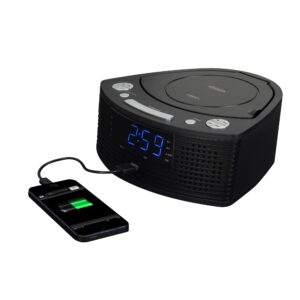 Jensen® Stereo Compact Disc Player with AM/FM Digital Dual Alarm Clock Radio