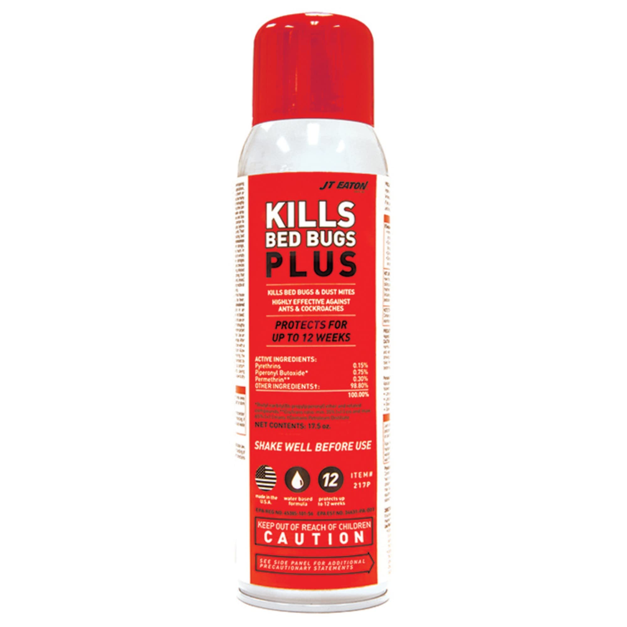 JT Eaton 217P Bed Bug Killer Plus Pro-Label, Non-Staining Water Based Insect Spray for Indoors (17.5 oz)