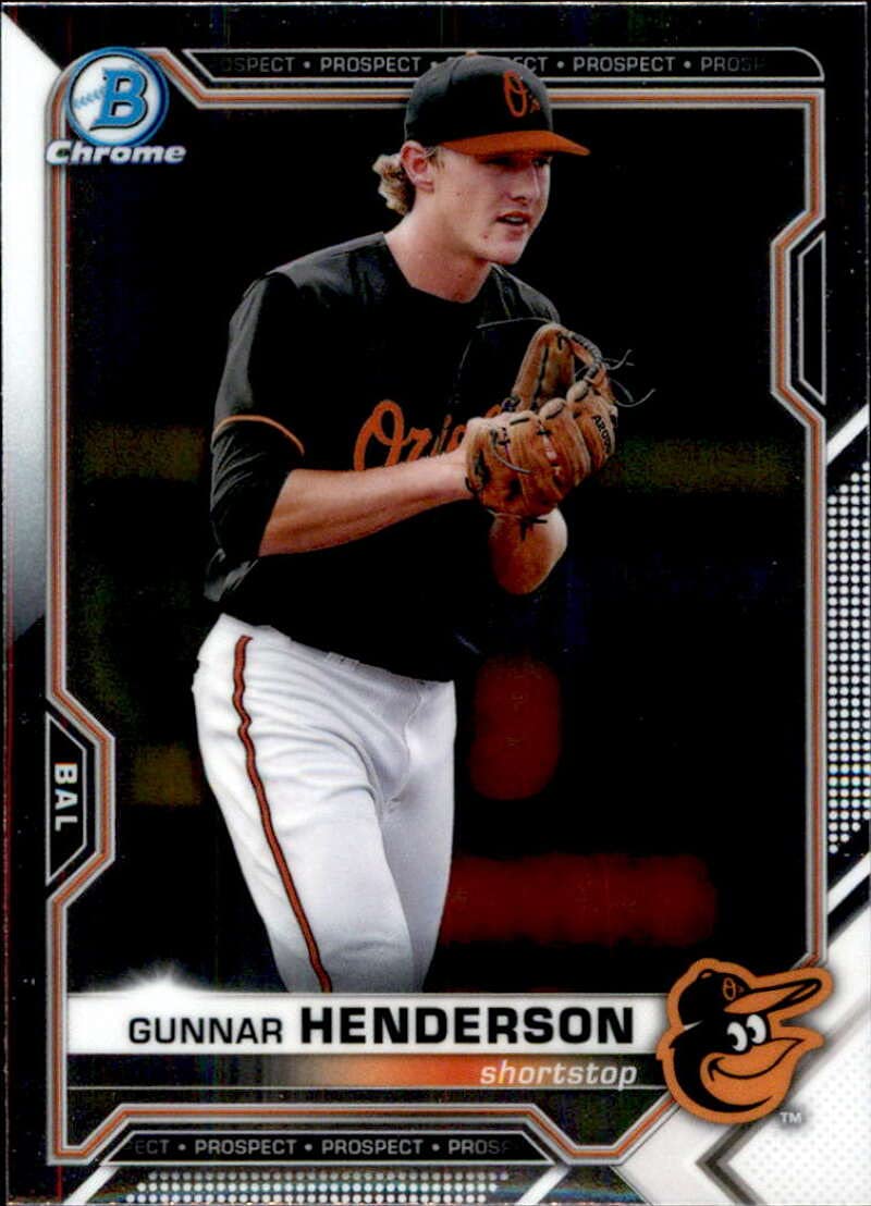 2021 Bowman Chrome Prospects #BCP-49 Gunnar Henderson Baltimore Orioles Baseball NM-MT