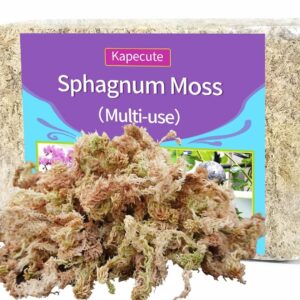 Kapecute Sphagnum Moss 34QT Perfect for Plant Propagation, Great Orchid Potting Mix, Help with Maintain Humidity, 10oz