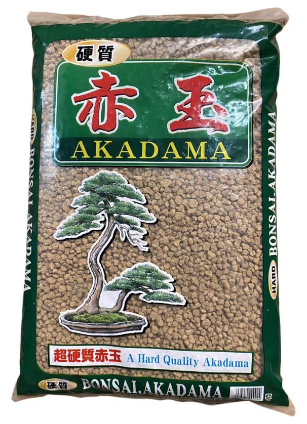 Calibonsai Japanese Super Hard Akadama for Bonsai, Cactus & Succulent Soil Mix - Medium Grain 13 Liter