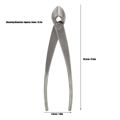 Haofy 165mm Branch Cutter, Bonsai Tools Concave Cutter Stainless Steel Scissor, Pruning Shears for Gardening Indoor Plants