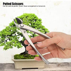 Haofy 165mm Branch Cutter, Bonsai Tools Concave Cutter Stainless Steel Scissor, Pruning Shears for Gardening Indoor Plants