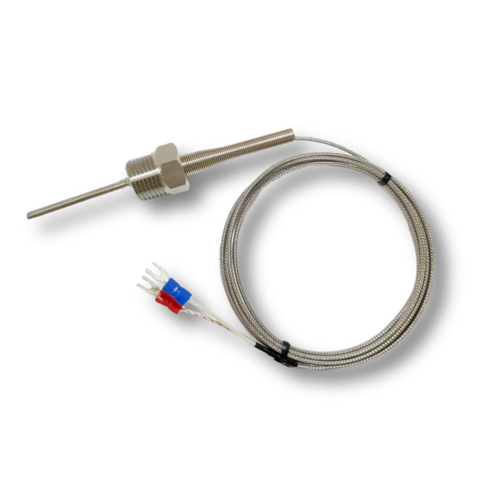 TCELEC TCE-SK05H4-50 K Type Thermocouple Probe for Furnace Oven Meet The 1/2 PT Screw Thread K-Type Input Instrument Thermocouple Thermometer Sensor Temperature Range from 77°F to 1112°F