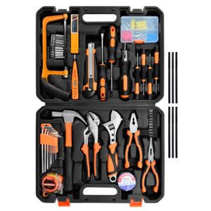 solude tool set,148-piece home repair tool kit for men women college students,household basic hand tool sets with case for home maintenance & diy projects