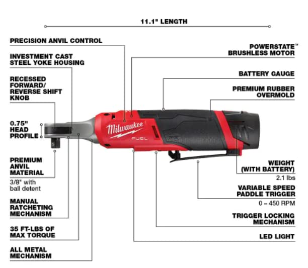 3/8" High Speed Ratchet Kit 2567-21H