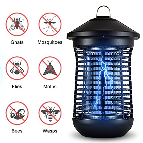 TELARD Bug Zapper Outdoor Indoor Electric Mosquito Zapper Killer Insect Fly Traps Fly Zapper High Powered 4000V 20W for Home Backyard Patio