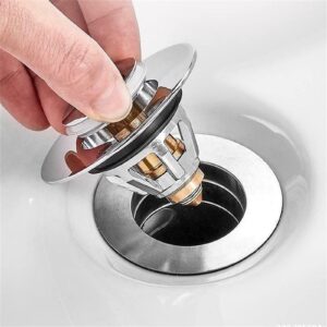universal bathroom sink stopper, sink stopper replacement，strainer for bathroom sink，1.1~1.5” bathtub stopper for kitchen bathroom sink stopper drain filter.(silver)