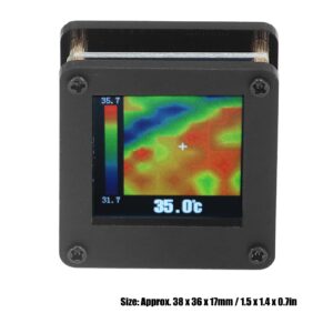 Walfront AMG8833 8x8 Infrared Thermal Imager Module with Shell IR Thermal Imaging Camera Module 7m Maximum Sensing Distance Handheld Array Temperature Measurement Sensor