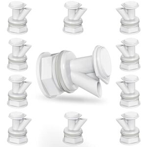 10 sets push button spigot water cooler faucet replacement plastic compatible with igloo 2, 3, 5, and 10 gallon beverage coolers, bpa-free, dispenser tap set, reusable spigot spout water, white.