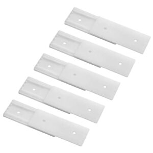 xiaol power strip holder, 5 pack self adhesive power strip mount, surge protector mount punch free cable management system for wifi router tissue box