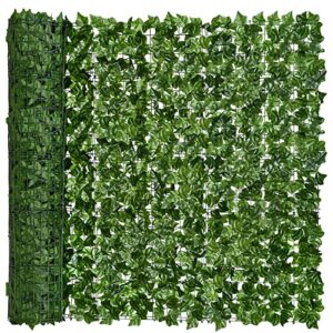 dearhouse artificial ivy privacy fence wall screen, 117.9x59 inch artificial hedges fence and faux ivy maple leaf decoration for outdoor garden decor