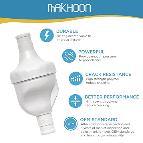 MAKHOON Upgraded 9-100-1200 Backup Valve Replacement for Polaris 360 Pool Cleaner, The Body has Been Reinforced, Longer Life Than Zodiac 9-100-1200,(NOT Compatible with Polaris 280 380 Pool Cleaner)