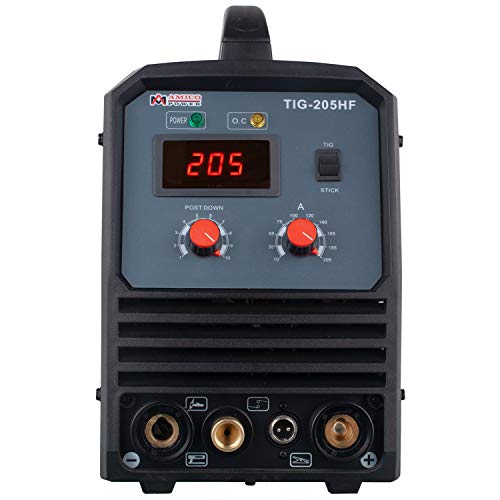 Amico TIG-205HF, 205 Amp TIG Torch Stick Arc DC Inverter Welder, 95~260V Wide Voltage Welding