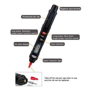 NOYAFA Voltage Detector, Pen Multimeter Non-Contact Voltage Tester, Suitable for DC Voltage and AC Voltage, Resistance, Capacitance, Diode, etc.