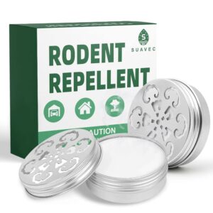suavec rodent repellent for car engines, mouse repellent for cars, rats deterrent under hood, rat repellent for house, peppermint oil to repel mice and rats, rv mice repellent, mint mice away -2 pack