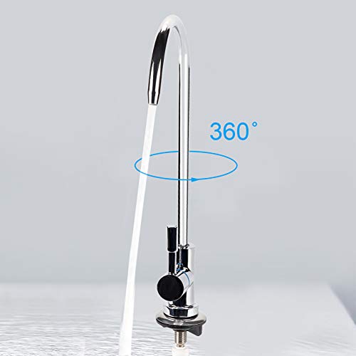 Reverse Osmosis Faucet, Filtration Drinking Water Filter Faucet RO Water Faucet Reverse Osmosis Purifier for RO Drinking Water Filtration SystemsUnder-Sink & Countertop Filtration