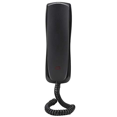 Wall Phone with Cord, Desktop Wired Landline Telephone Wall Mount Corded Phone with Push Button for Home, Hotel, Bathroom, Living Room, School and Office