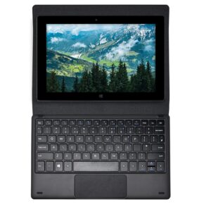 10.1" Windows 11 Full HD Tablet with Docking Keyboard - 2 in 1 Laptop / Ultra Slim Tablet PC - FWIN232 PRO S3, 8GB RAM, 256GB Storage, N4120 Quad-Core CPU, FHD (1920x1200), M.2 SATA Expandable Storage