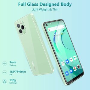 OUKITEL C21 Pro Unlocked Cell Phone, 6.4" HD+ Android 11 Unlocked Smartphone 4GB+64GB 256GB Expandable 21MP Camera 4000mAH Battery 4G Dual Sim Face/Fingerprint ID OTG (Green)