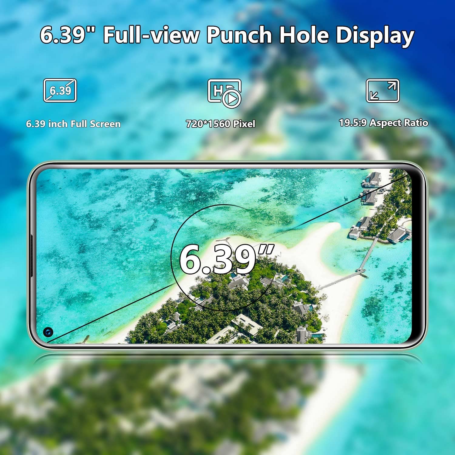 OUKITEL C21 Pro Unlocked Cell Phone, 6.4" HD+ Android 11 Unlocked Smartphone 4GB+64GB 256GB Expandable 21MP Camera 4000mAH Battery 4G Dual Sim Face/Fingerprint ID OTG (Green)