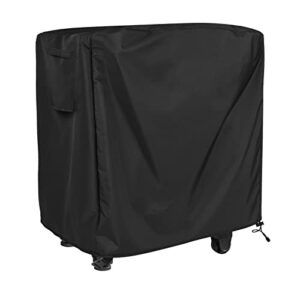 portable outdoor table cover, fits 32 inch keter unity portable outdoor table,420d tear-resistant, uv resistant, all weather protection, waterproof outdoor preptable cover,black(35"l x 24"w x 35"h)