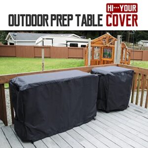 Portable Outdoor Table Cover, Fits 32 Inch Keter Unity Portable Outdoor Table,420D Tear-Resistant, UV Resistant, All Weather Protection, Waterproof Outdoor Preptable Cover,Black(35"L x 24"W x 35"H)