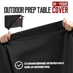 Portable Outdoor Table Cover, Fits 32 Inch Keter Unity Portable Outdoor Table,420D Tear-Resistant, UV Resistant, All Weather Protection, Waterproof Outdoor Preptable Cover,Black(35"L x 24"W x 35"H)