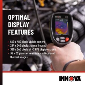 INNOVA 3360 Multi-Purpose Infrared Inspection Camera - Thermal Imaging Camera - 8.66 x 5.75 x 2.68 inches