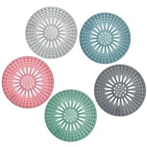 Drain Hair Catcher Durable Shower Drain Covers Hair Stopper Easy to Install and Clean Suit for Drain Bathtub Bathroom and Kitchen 5 Pack