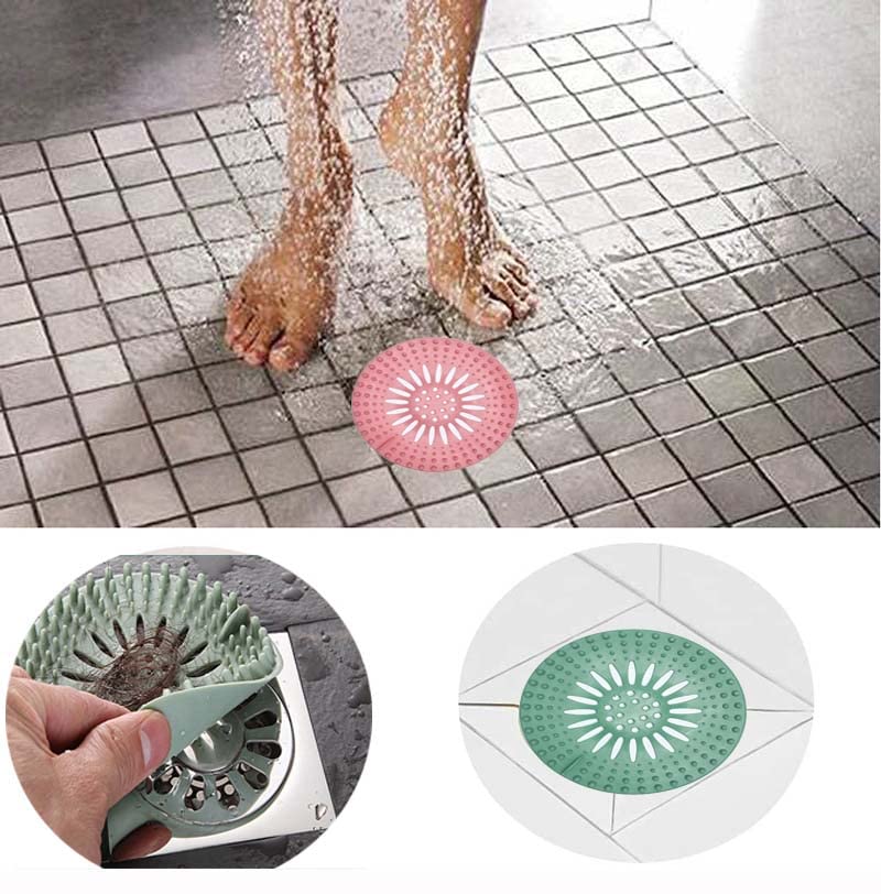 Drain Hair Catcher Durable Shower Drain Covers Hair Stopper Easy to Install and Clean Suit for Drain Bathtub Bathroom and Kitchen 5 Pack