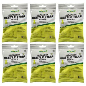 japanese beetle trap refill lure – for rescue! japanese beetle traps - 6 pack