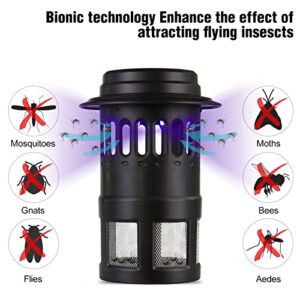 Hodiax Stand n Trap! Indoor Electric Fly Trap/Pest Repeller - Electric Pest Control Mosquito Killer for Moth, Wasp, Fly - for Residential and Commercial Use, Black