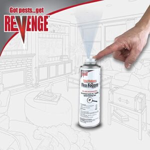 Bonide 4613 Fogger, Revenge Total Release, Pack of 3 6 oz Ready-to-Use Cans, Long Lasting Formula Kills Fleas