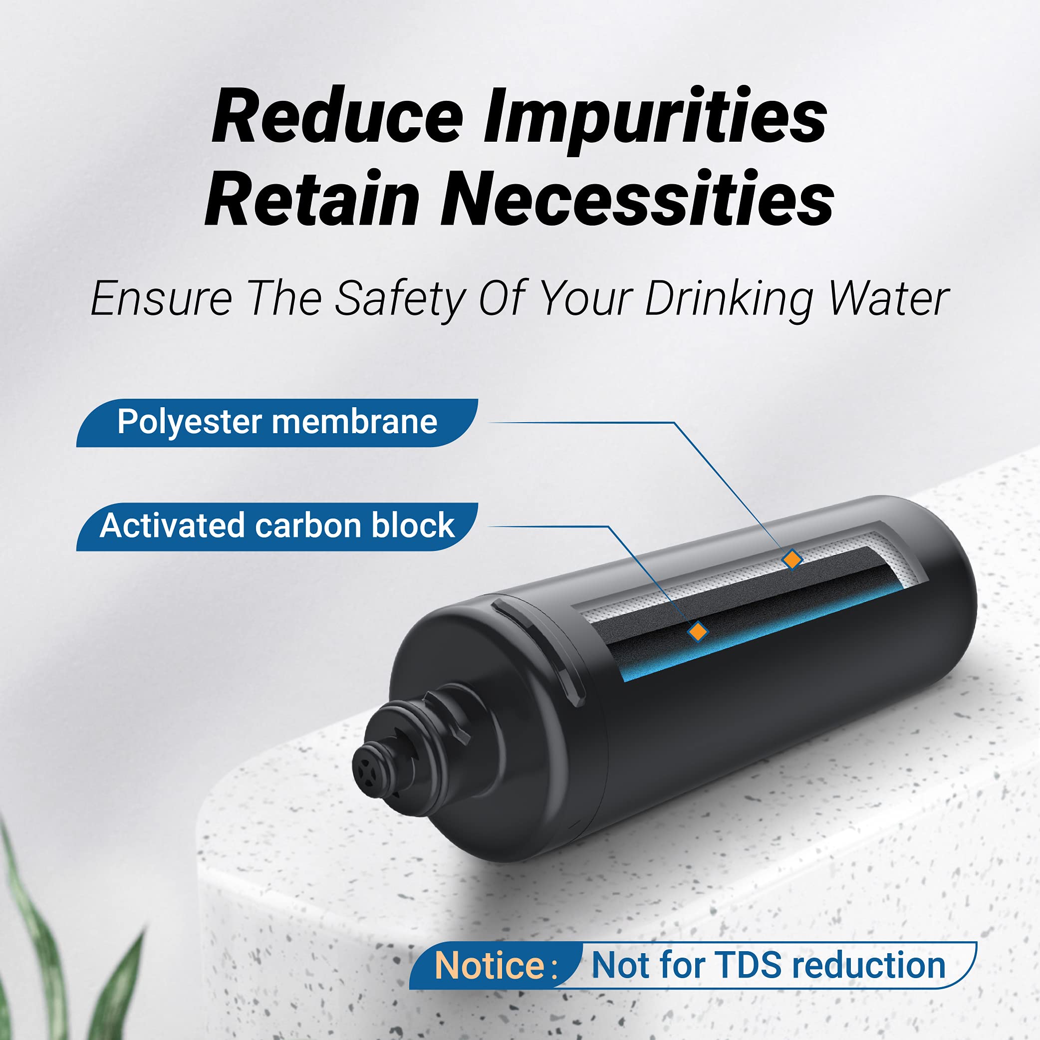 Waterdrop 10UA Under Sink Water Filter System and Maxblue RF10 Water Filter