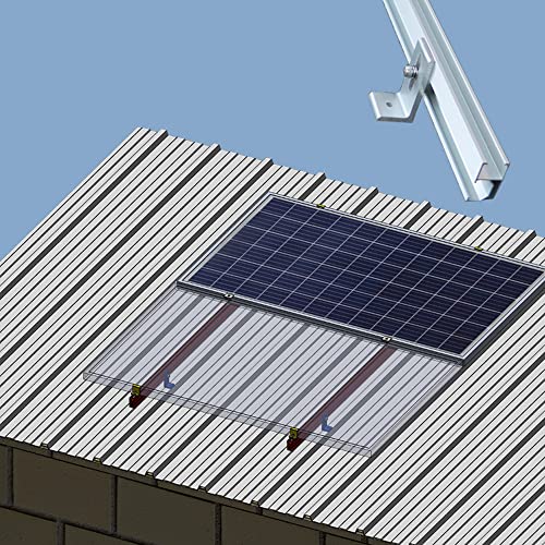 CMYYANGLIN Solar Panel Mounting Bracket Roof Mount L Foot for Sloped Pitched Tin Roof Mounting Pack of 6