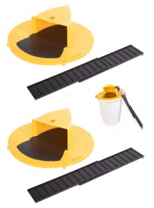 uptrends exchange humane mouse trap bucket lid, 2 pack, for 5-gallon bucket, for indoor outdoor use, multi catch rodent mice trap